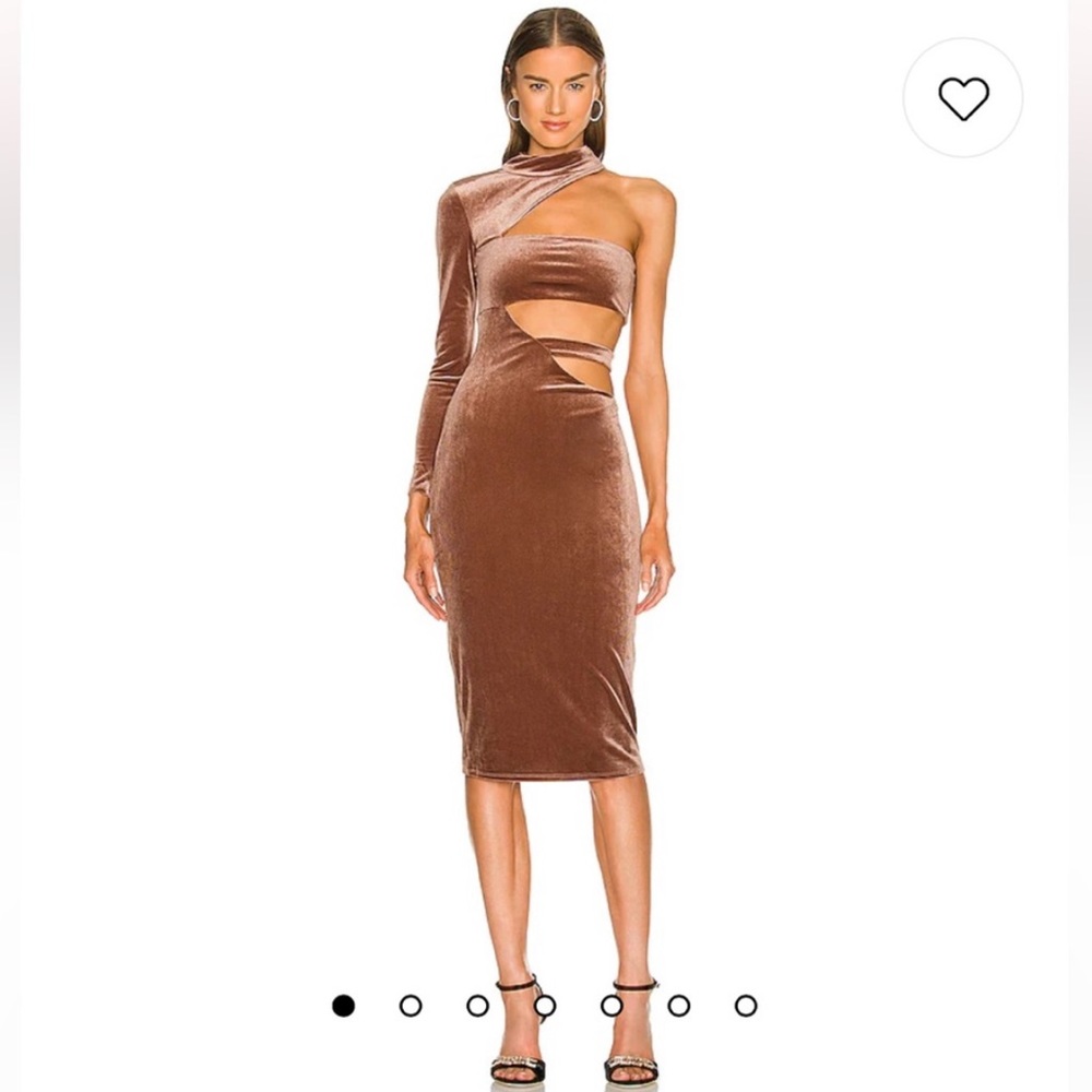 Michael Costello Velvet Midi Dress S